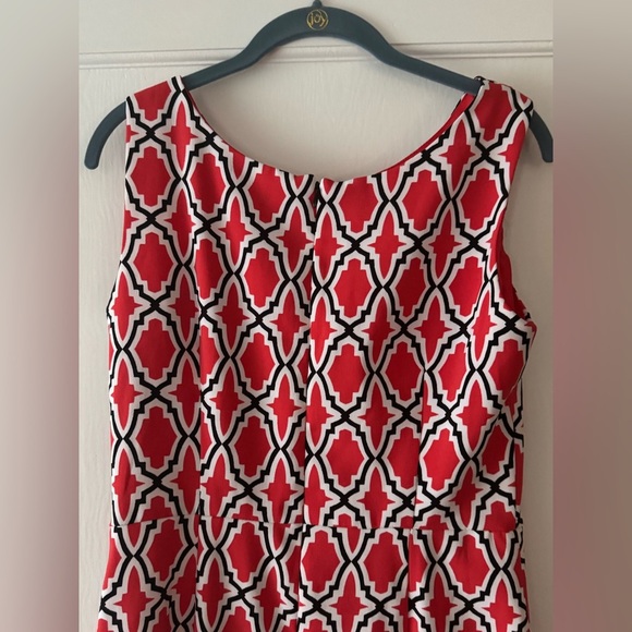 London Times Pink, Black and White Patterned Mini Dress size 10 - Picture 8 of 9